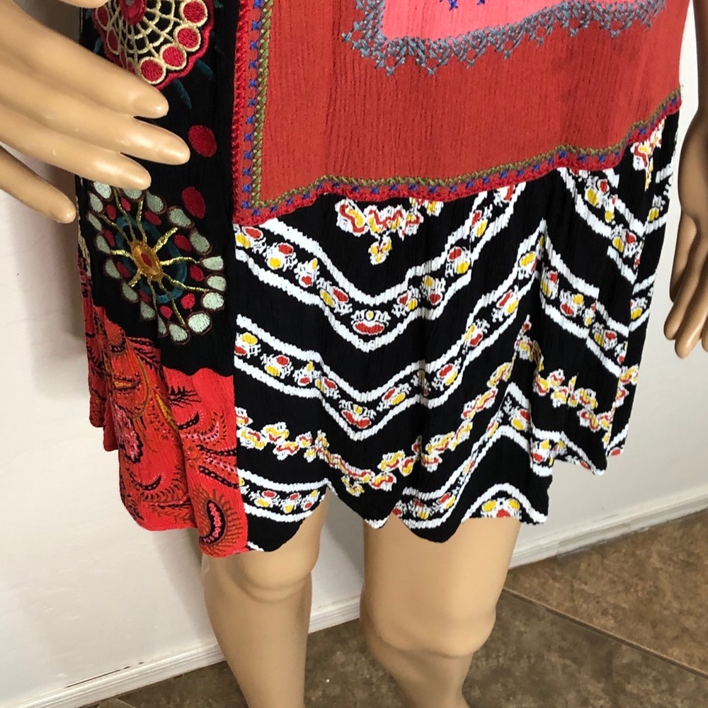 Desigual Creta Sleeveless Patchwork Shift Dress M… - image 6